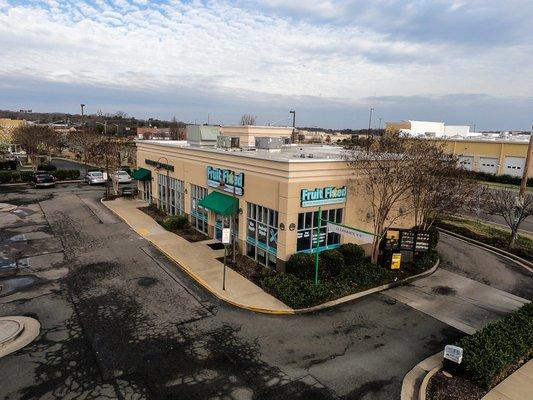 Drone shot of our location next to Starbucks in Colonial Heights!