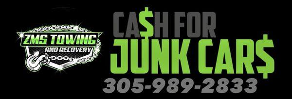 Buying all clunkers! Get cash for your car today.