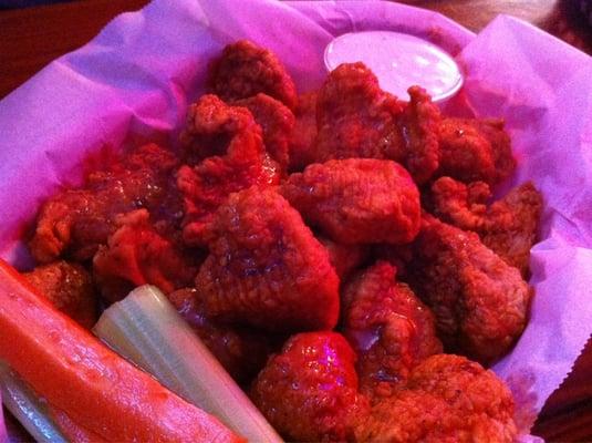 A pound of boneless chicken wings.