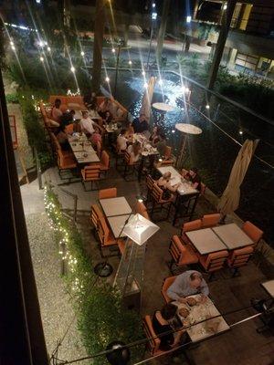 The patio at Metropolis is peaceful, romantic, and energetic all at the same time!!