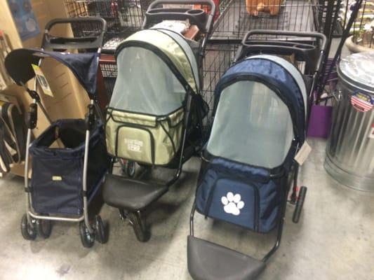 Dog strollers :)