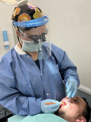 Blanca is a wonderful hygienist, always a pleasant experience at Dr. Garcia's office.  The friendly staff provides a 1st class experience.