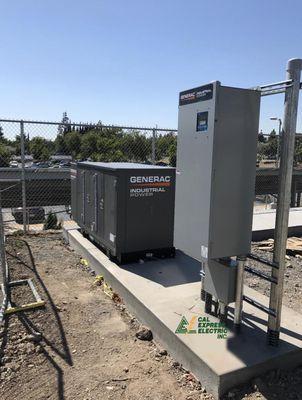 Generator installed at Santa Susana High School by us