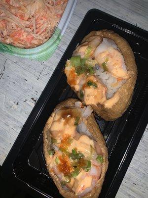 Spicy Shrimp Inari (2pcs) was AWESOME