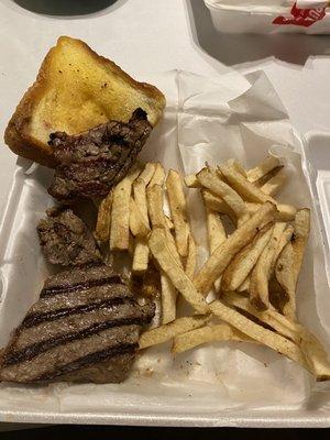 Steak with fries. Didn't know which order # this was didn't specifically