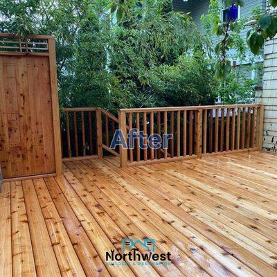 Cedar Wood Deck