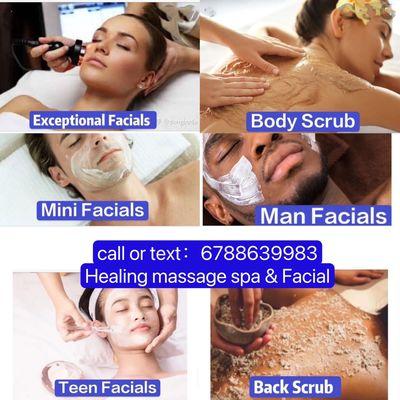 Best massage & Facial & Body scrub