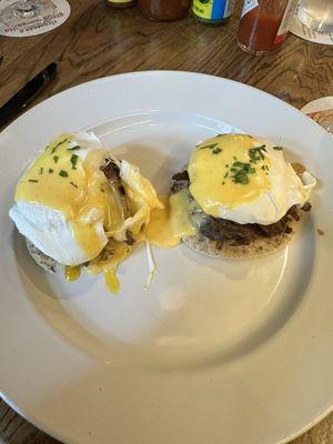 Short rib eggs Benedict - delicious!