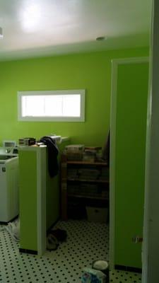 I now have a closet and laundry room