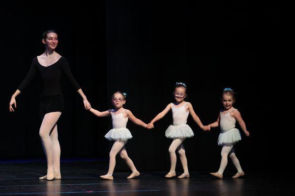 Pre-Primary Dancers, ages 3-4, demonstrate 
"A Presentation of the Foundation of Movement and Musicality" June 2024