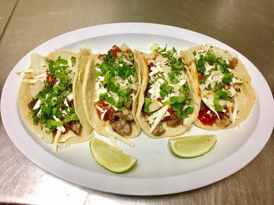 Delicious carnitas tacos