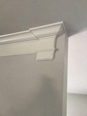 Beautiful crown molding install