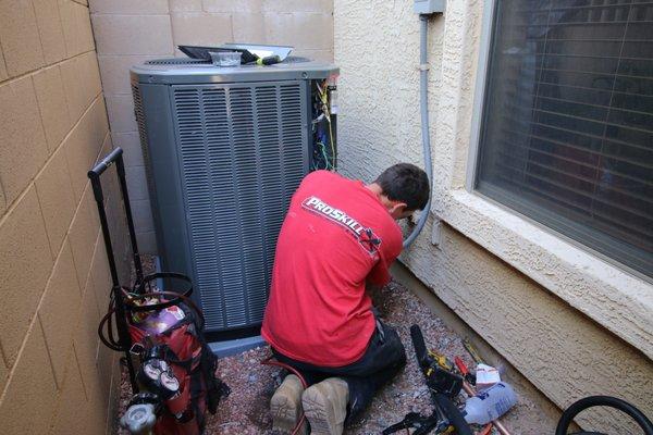 Our Air Conditioning Specialists are EPA & NATE certified and trained to handle any repair on any make or model.