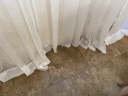 Only one of the ten drapes arrived the correct measurements. You can see in the photo, the correct one is in the middle.