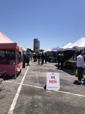 Not many food booths today