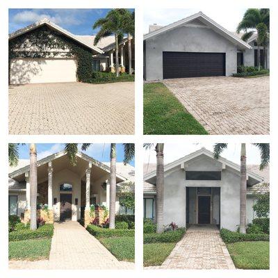 We updated this home with smooth stucco & a more modern entrance.