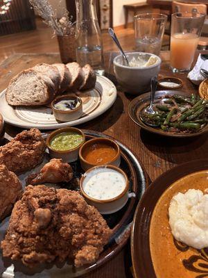 Fried chicken dinner