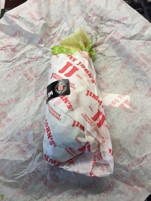 Turkey Tom wrapped in lettuce. The worst creation ever and not worth the $7.