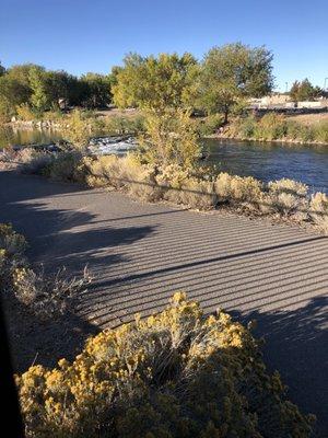 Backs up to the Truckee River.