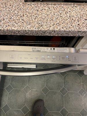 New Samsung dishwasher