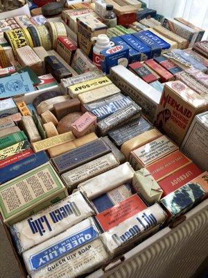 This client's home was packed full of antique soaps and cleansers from the old Colgate Palmolive Plant in Berkeley.