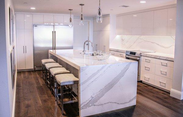 Modern Kitchen Update Done in Acrylic White