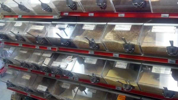 Rows and rows of fresh, organic ingredients to make your next meal from scratch!