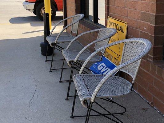 Outdoor seating area.