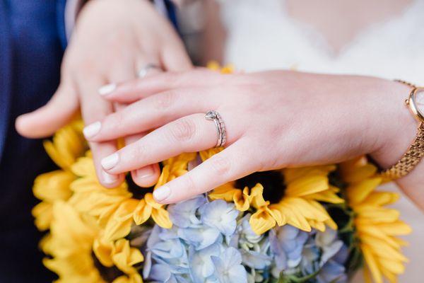 The bridal bouquet, created by Cuisine Chez Vous.