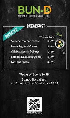 New Breakfast Menu!!!!