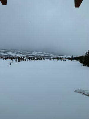 Nordic Ski area view from Sly Fox Restaurant