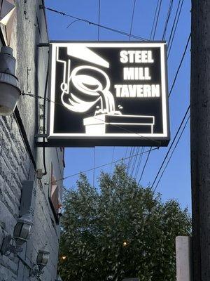 Steel Mill Tavern Sign