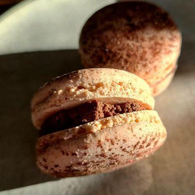 Chocolate macarons. GF and DF.