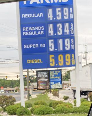 Today's gas prices 5/18