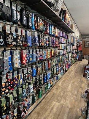 300+ styles of socks.