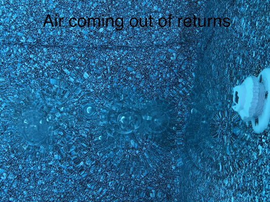 Air comes out of every return.