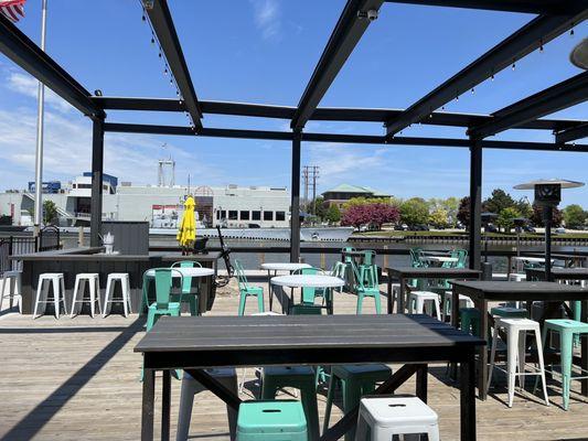 Patio and view of the water