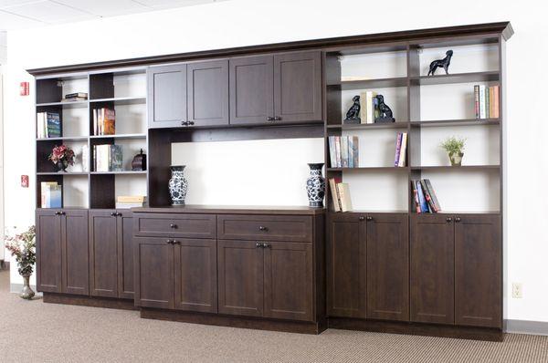 Buffet & Bookcase combination that could easily be converted to a Media Center.