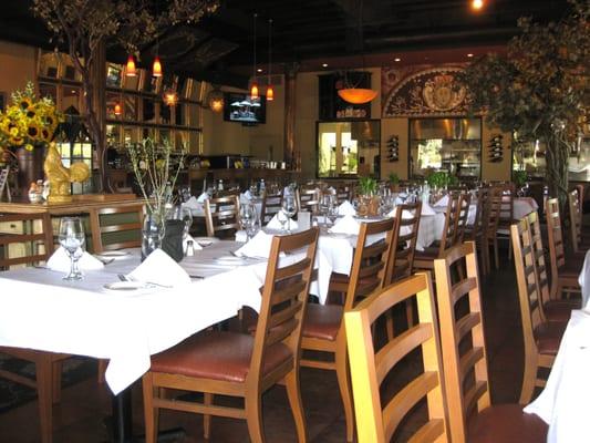 dining room on Sunday morning