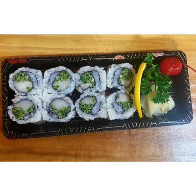 Super white tuna cucumber roll