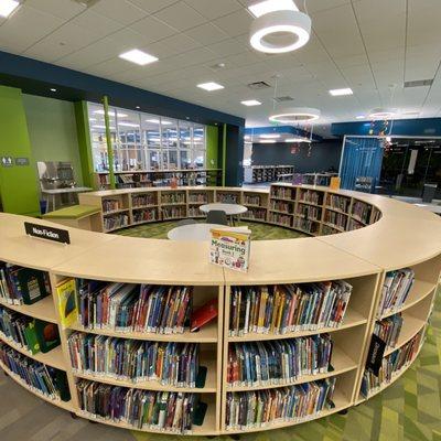 Children's books area @ Downey City Library in Downey, CA 7/21/21