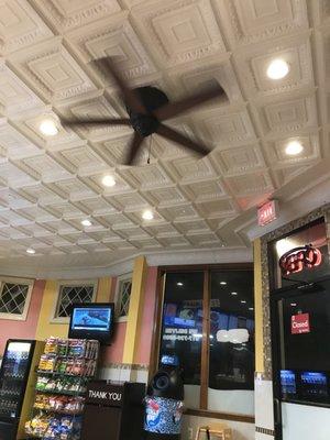 We come here for the food. And the ceiling fan.  The cooks always turn the fan on for our son even if it's cold outside.