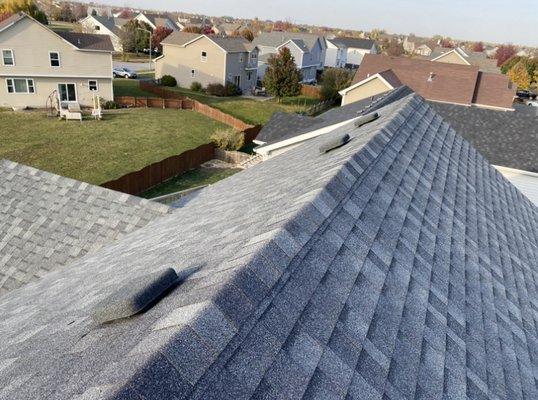 New shingle roof