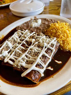 Chicken Mole Enchiladas