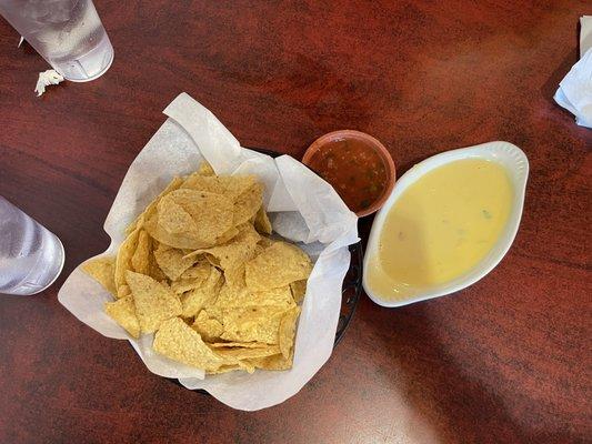 Chips, Queso and Salsa