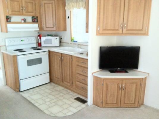 Cabin kitchen.