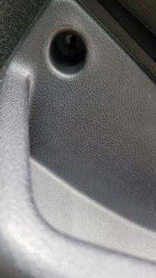 Missing bolt/fastener from driveside passenger seat.