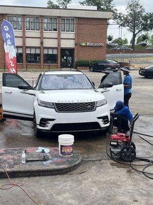 Hands on car wash!