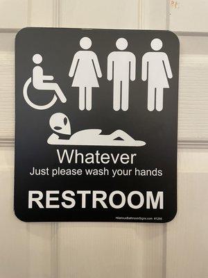 Awesome Bathroom Sign!