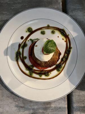 Fried Eggplant App with Burrata